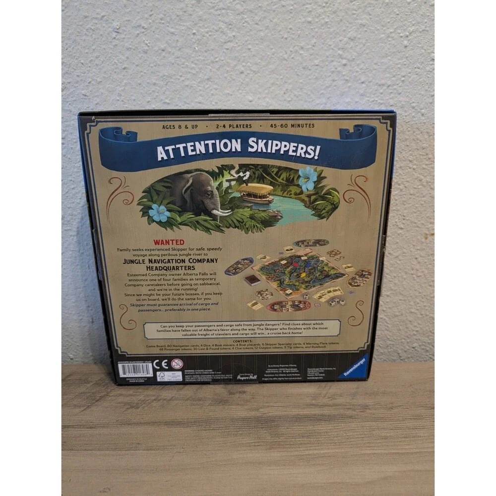 Disney Jungle Cruise Adventure Game Ravensburger Complete Board Game